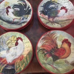 Susan Winget Le Rooster salad/dessert plates